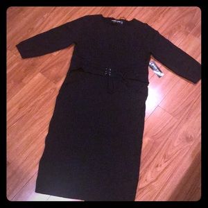 Gabrielle Union black sweater dress